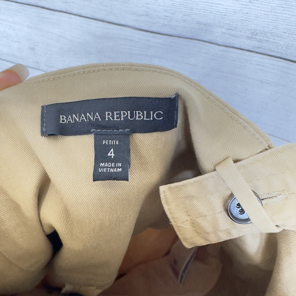 Banana Republic Cargo Jumpsuit In New British Khaki Size 4 Petite Feminine Boho - Picture 9 of 10